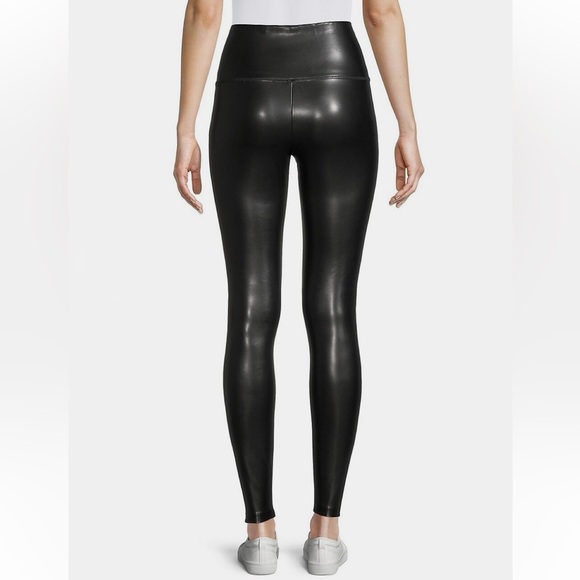 Design Lab High Waist Faux Leather Leggings - Picture 2 of 14